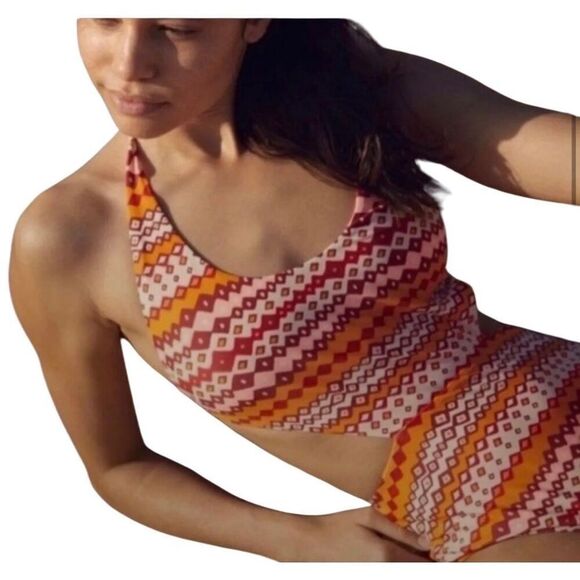 Aerie Monokini High Waisted Wrap One Piece Swimsuit Large - Picture 3 of 7